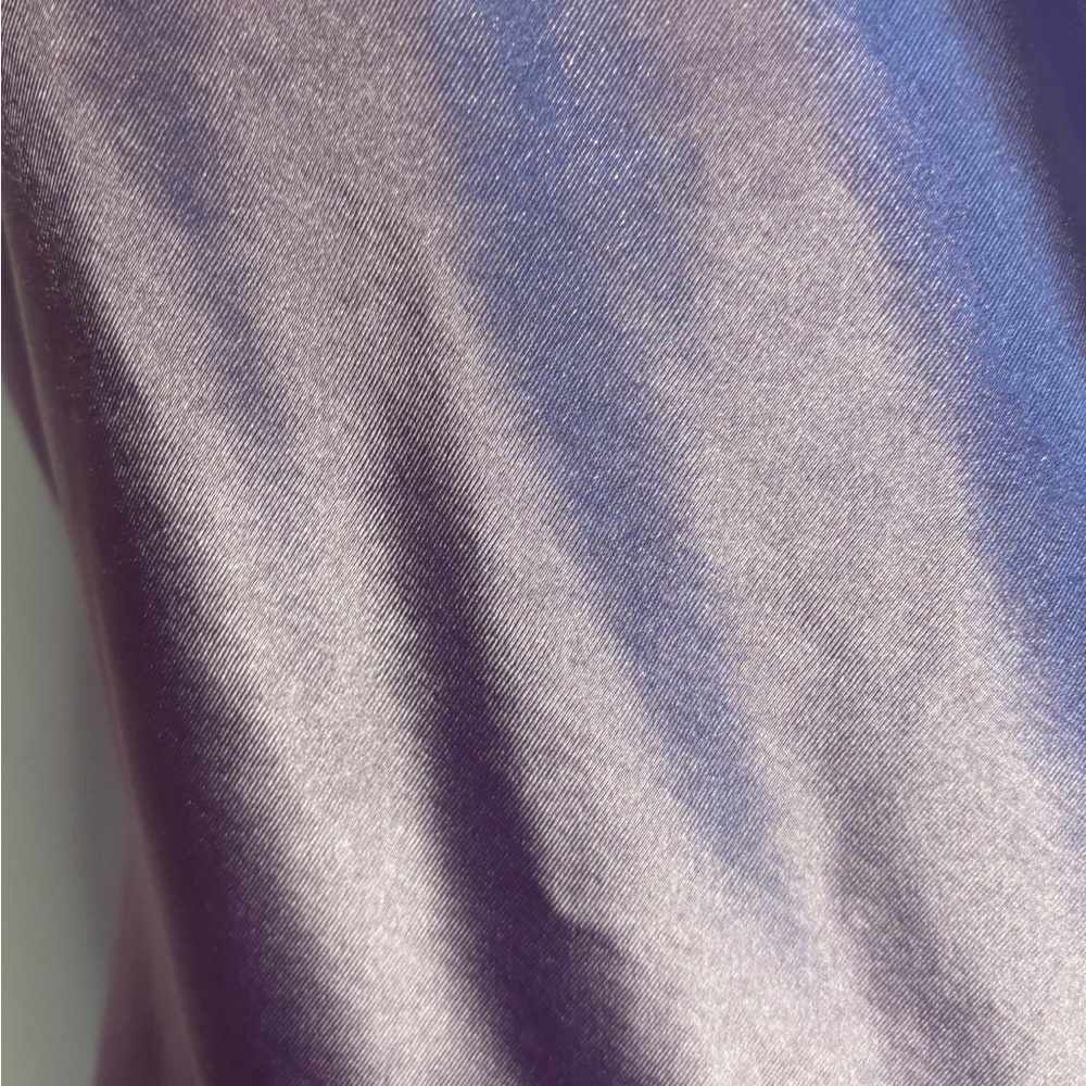 Lavender Satin Midi Dress - Picture 4 of 10